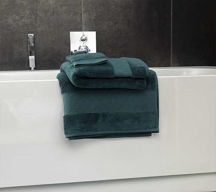 serviette de bain verte