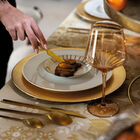 Tablecloth Féerie Yellow 120x120 100% cotton, , hi-res image number 4