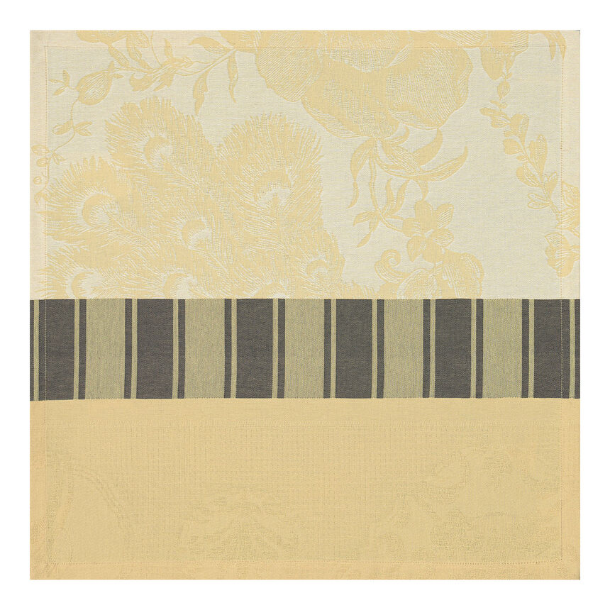 Napkin &Agrave; la Fran&ccedil;aise Yellow 55x55 100% cotton, , hi-res image number 0