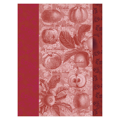 Tea towel Pommes à croquer Cotton,  Tea towel Pommes à croquer Cotton