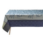 Coated tablecloth Arrière-pays Coated Blue 175x175 100% cotton, , hi-res image number 1