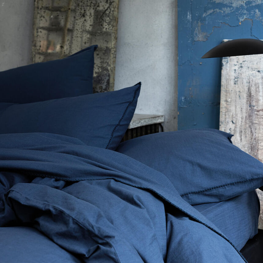 Flat sheets Eclat Blue 240X300 100% cotton, , hi-res image number 2