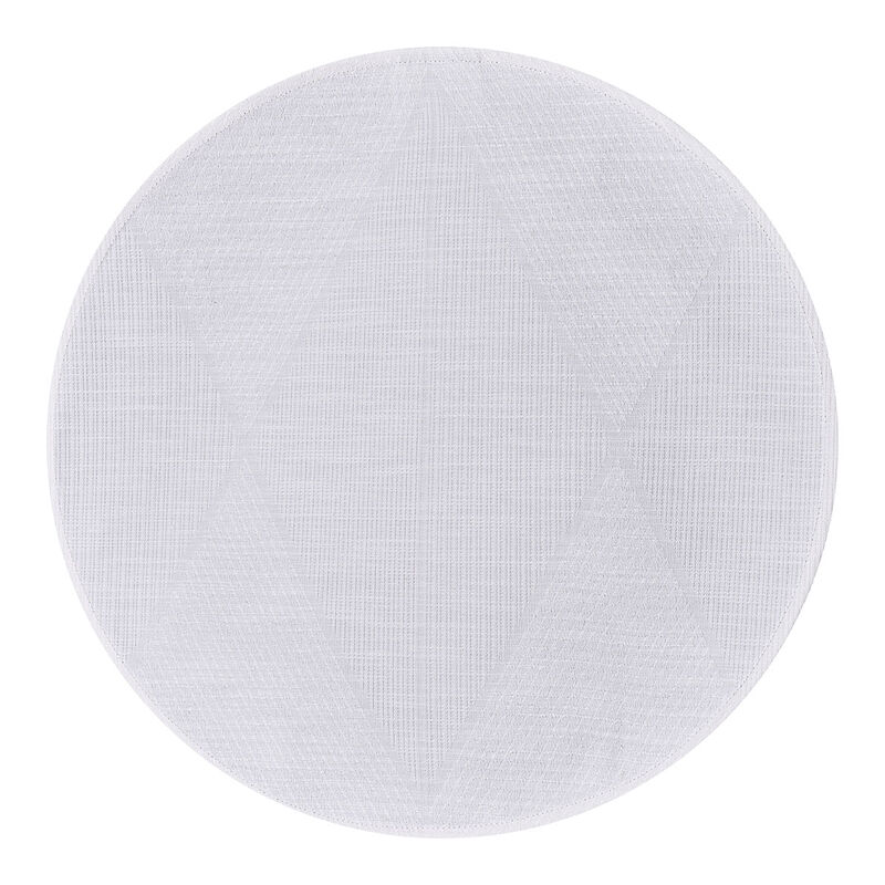 Placemat Club Losanges White Ø42 89% cotton / 11% linen, , hi-res