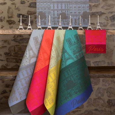 Tea towel Paris panorama Cotton