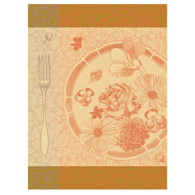 Tea towel Fleurs à croquer Cotton,  Tea towel Fleurs à croquer Cotton