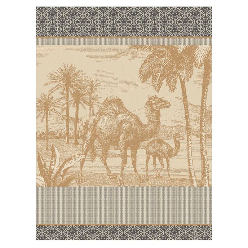 Tea towel Dune Dromadaire Beige 60x80 100% cotton, , hi-res image number 0