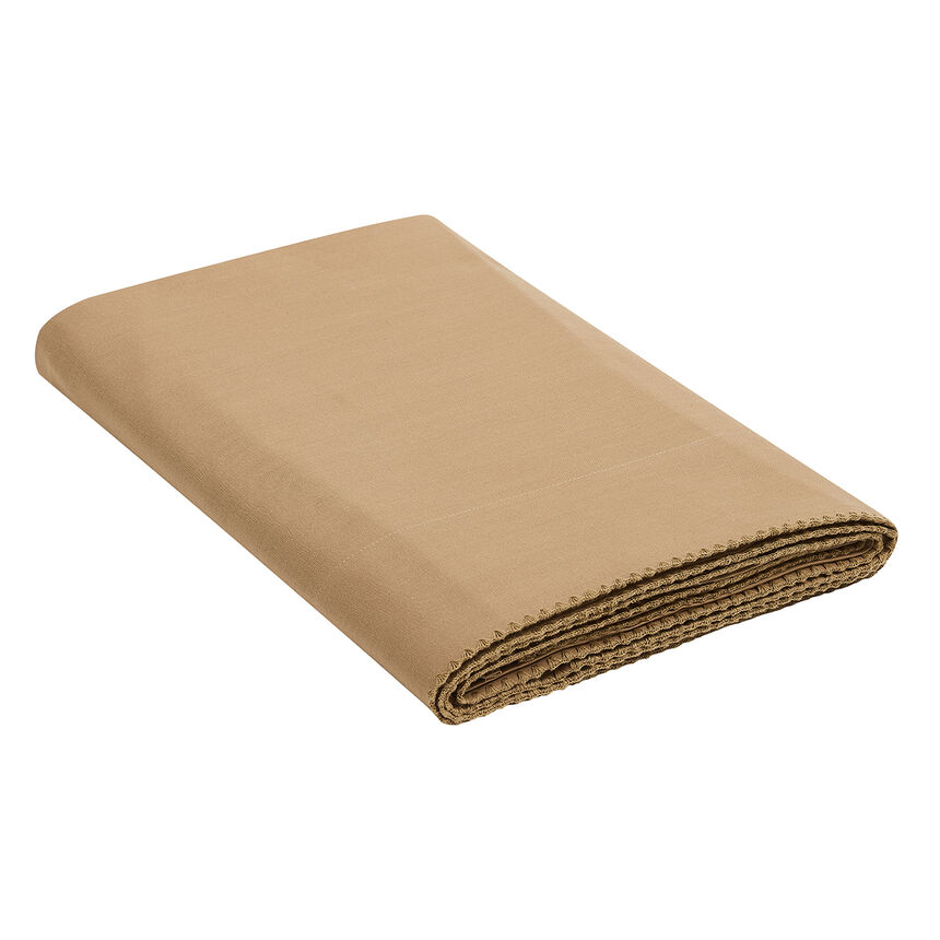 Flat sheet Eclat Beige 190X290 100% cotton, , hi-res image number 0