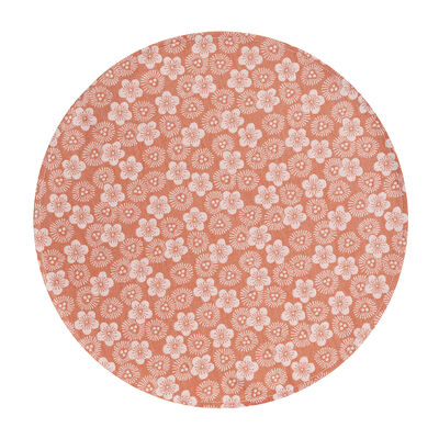 Coated placemat Wagara coated Pink &Oslash;38 100% cotton