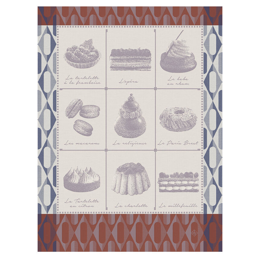Tea towel P&acirc;tisseries Fran&ccedil;aises Cotton, , hi-res image number 0