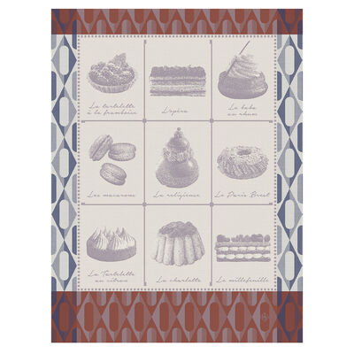 Tea towel Pâtisseries Françaises Cotton,  Tea towel Pâtisseries Françaises Cotton