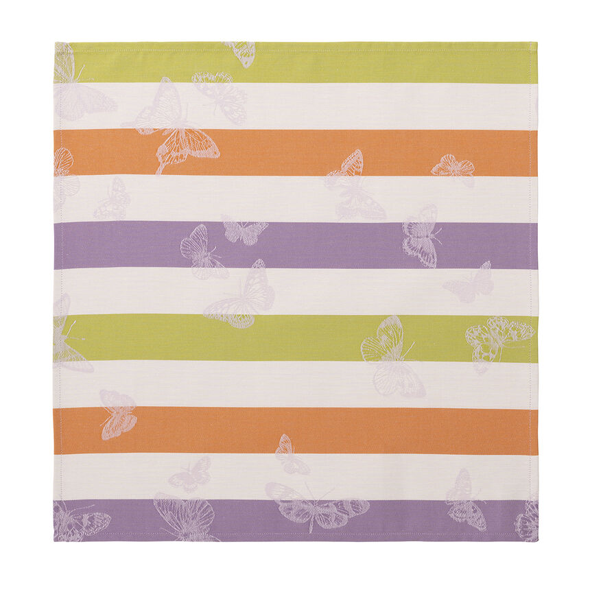 Napkin Bal des papillons Purple 50x50 100% cotton, , hi-res image number 1