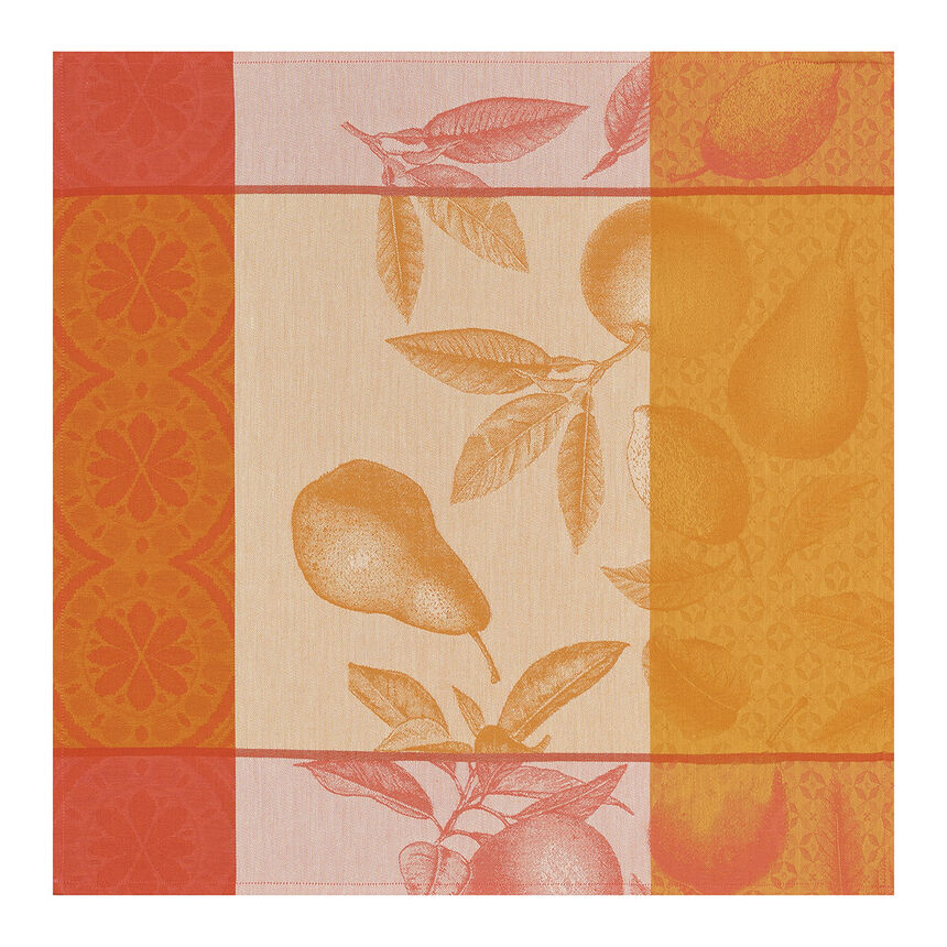 Napkin Arri&egrave;re-pays Orange 58x58 100% cotton, , hi-res image number 0