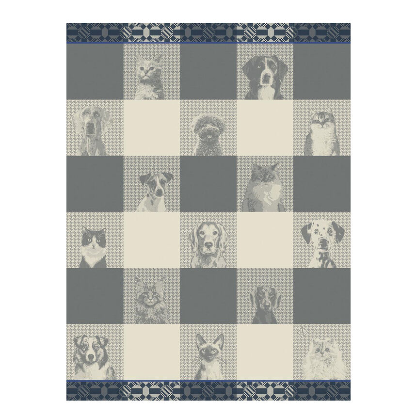 Tea towel Truffes Grey 60x80 100% cotton, , hi-res image number 0