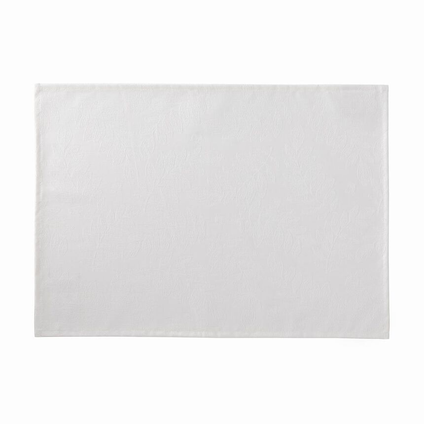 Coated placemat Vegetal mood White 50x36 100% cotton, , hi-res image number 0