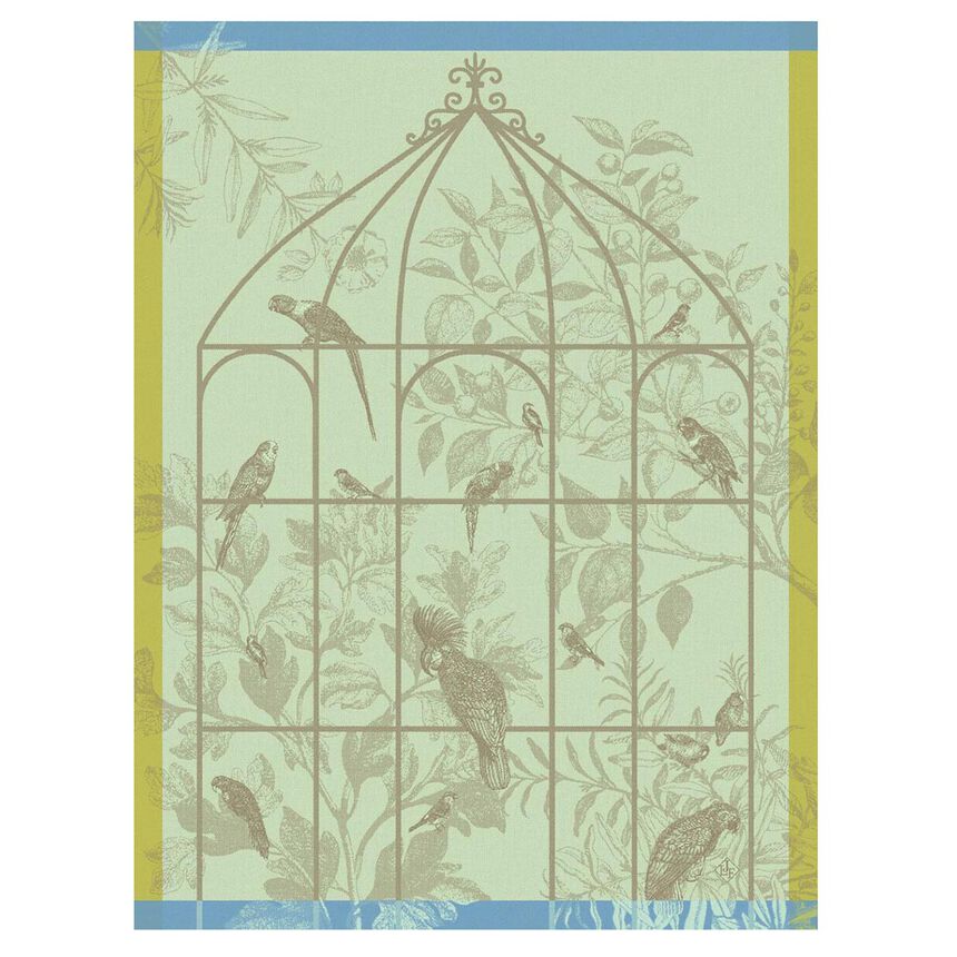 Tea towel Sonate Green 60x80 100% cotton, , hi-res image number 0
