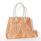 Shoulder bag Palme Orange  100% cotton, acrylic coating. Garnish: Cattle leather, , hi-res image number 3