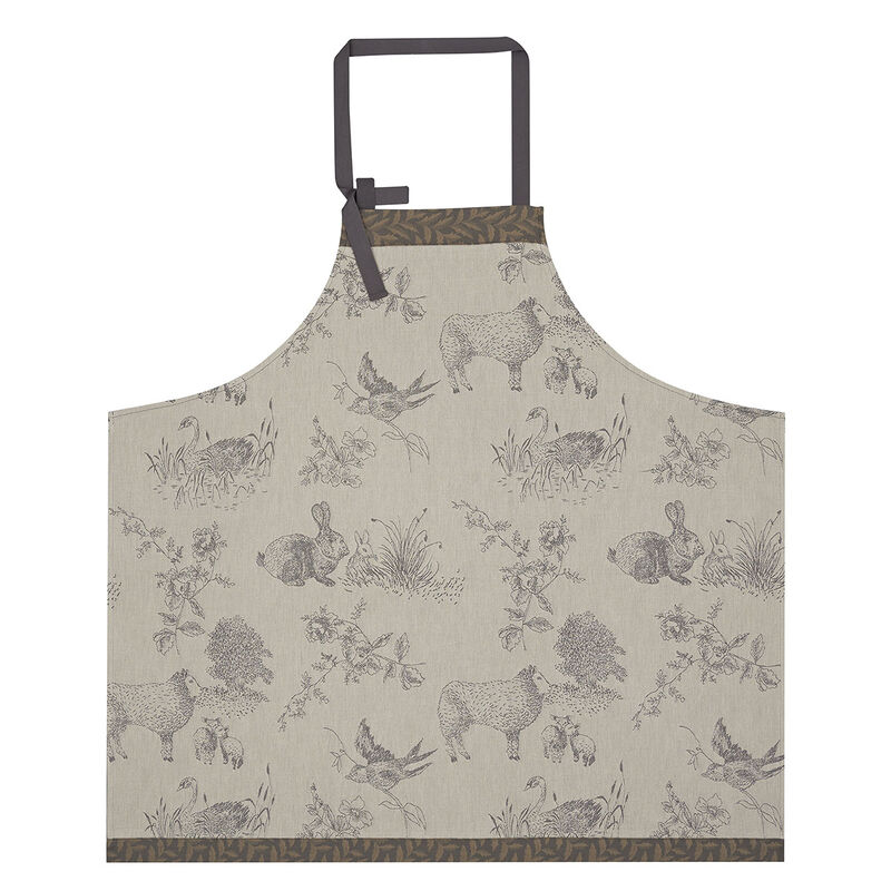 Apron Joséphine Grey 90x96 100% cotton, , hi-res image number 2