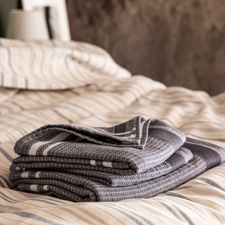 Guest towel Duetto Caviar 30x50 100% cotton, , hi-res image number 0