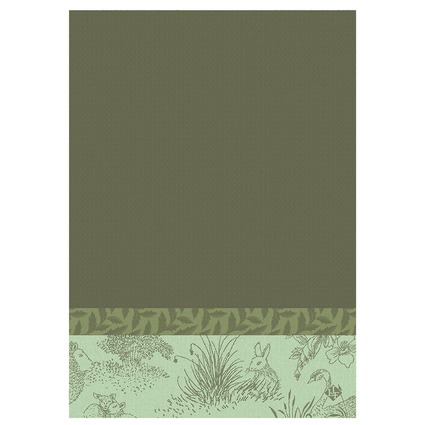 Hand towel Jos&eacute;phine Green 54x38 100% cotton, , hi-res image number 1