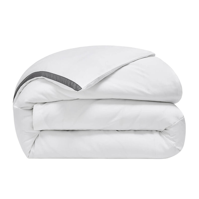 Duvet cover Apparat Dark grey 135X200 100% cotton, , hi-res image number 1