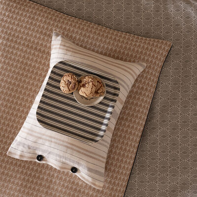 Tray Dune Rayures Grey 20x20 100% Wood