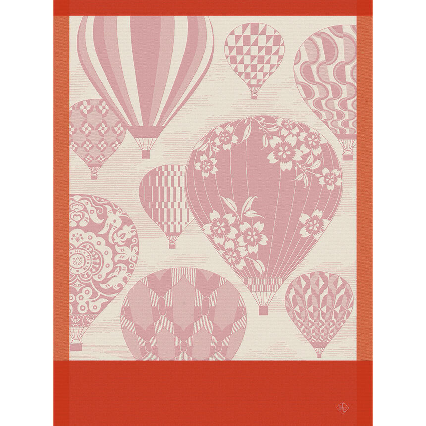Tea towel Cappadoce Pink 60x80 100% cotton, , hi-res image number 0