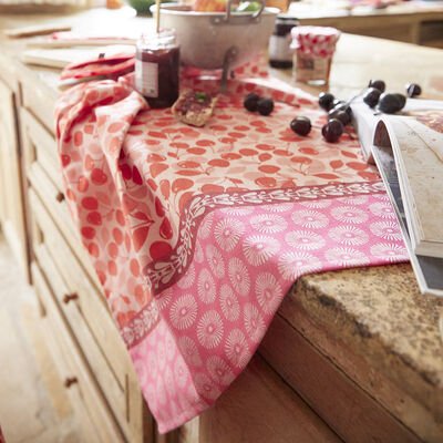 Tea towel Cerises Cotton