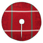 Christmas tree mat Sous les &eacute;toiles Red &Oslash;120 100% cotton, , hi-res image number 1