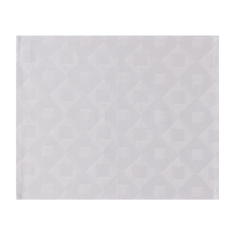 Tea towel Cubic Light grey 70x50 100% cotton, , hi-res image number 0