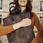 Hand-carried bag Python Marron, , hi-res image number 0