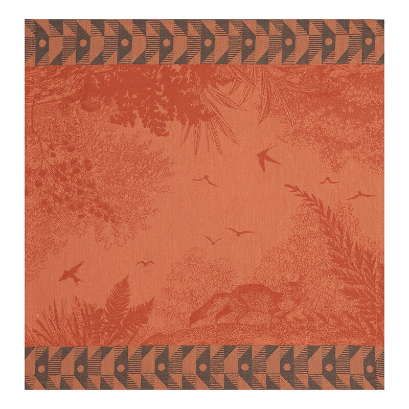 Napkin For&ecirc;t enchant&eacute;e Orange 55x55 100% cotton, , hi-res image number 1