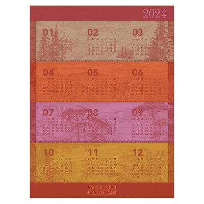 Tea towel Calendrier 2024 Cotton