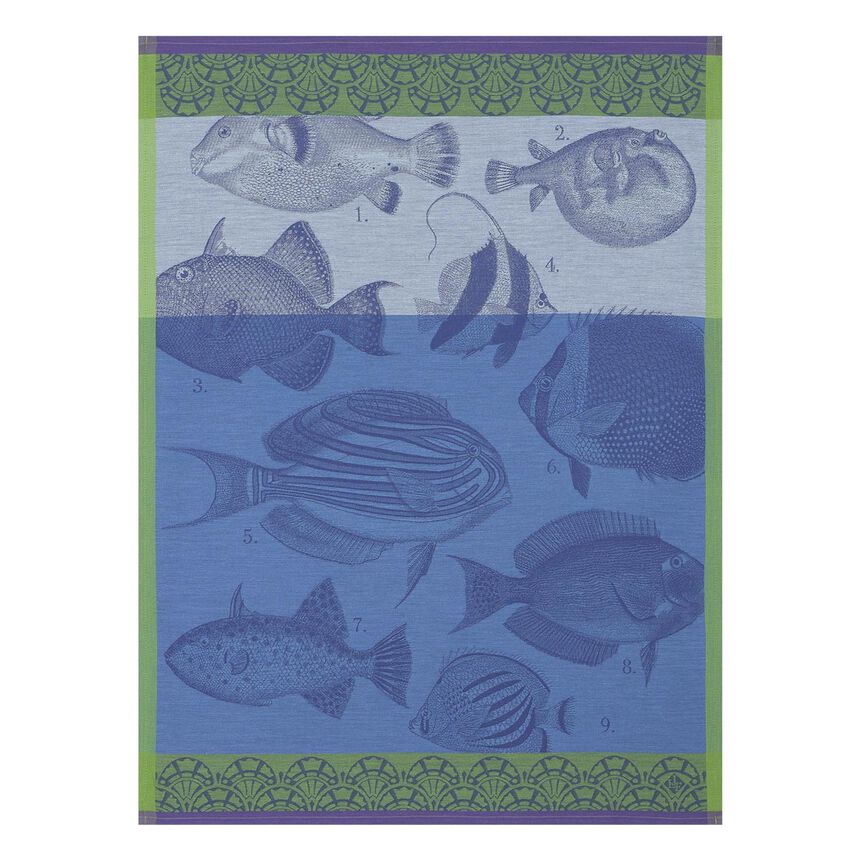 Tea towel Moorea Ocean 60x80 100% cotton, , hi-res image number 0