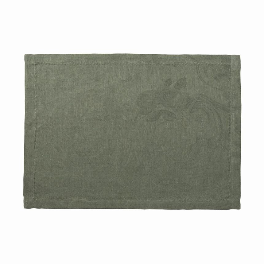 Placemat Tivoli Green 50x38 100% linen, , hi-res image number 0