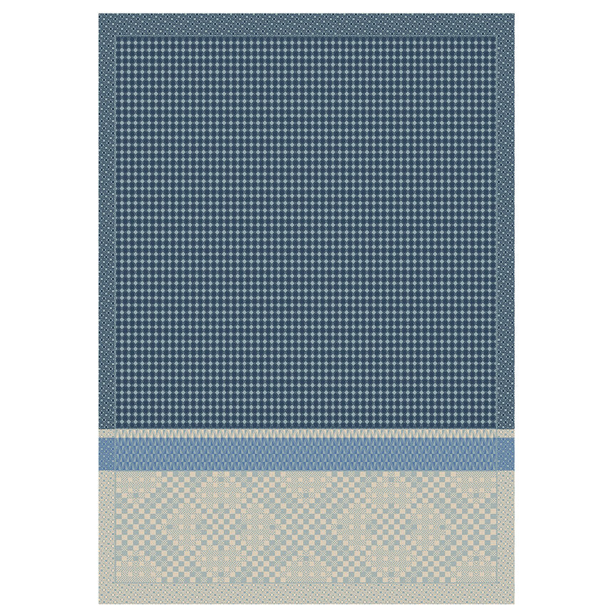 Hand towel Essentiel Graphique Blue 54x38 100% cotton, , hi-res image number 0