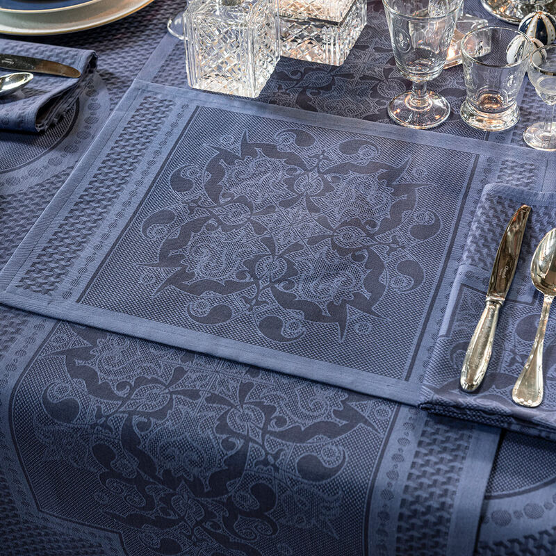 Placemat Palais Vénitien Blue 50x36 100% cotton, , hi-res