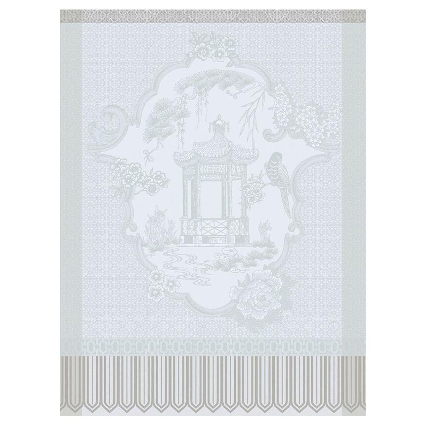 Tea towel Promenade Imp&eacute;riale Grey 60x80 100% cotton, , hi-res image number 0