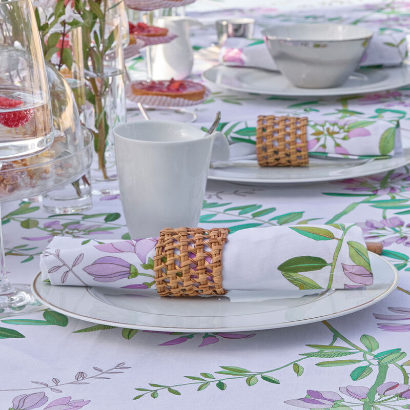 Napkin Pois de senteur Pink 45x45 50% cotton - 50 % linen, , hi-res