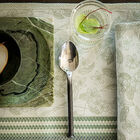 Coated placemat Essentiel Gravure Green 50x36 100% cotton, , hi-res image number 0