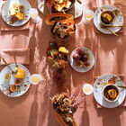 Coated tablecloth Vegetal mood Orange 175x175 100% cotton, , hi-res image number 0
