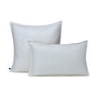 Cushion cover Portofino Géo White 50x30 100% linen, , hi-res image number 1