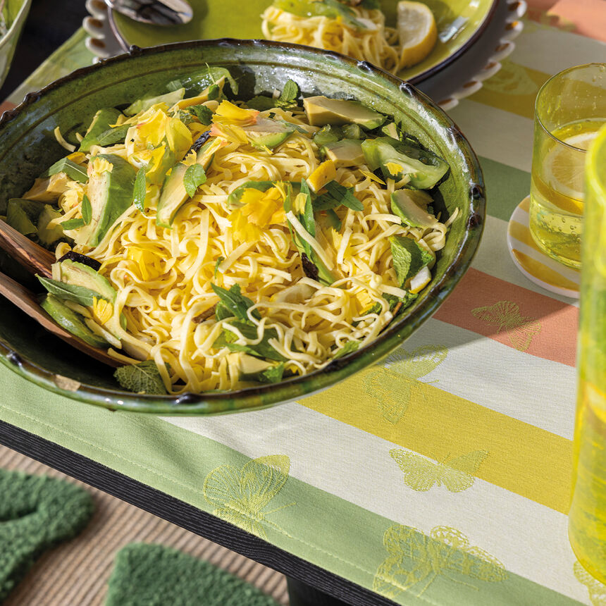 Runner Bal des papillons Yellow 50x150 100% cotton, , hi-res image number 4