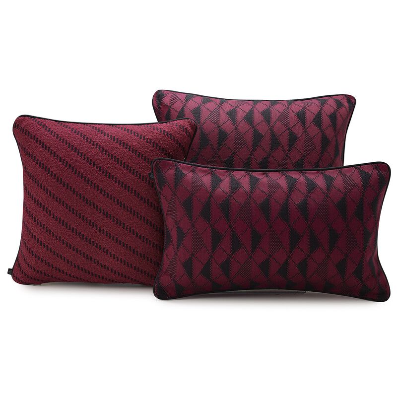 Cushion cover Prisme Plum 40x40 93% Cotton/ 7% Polyester, , hi-res image number 3
