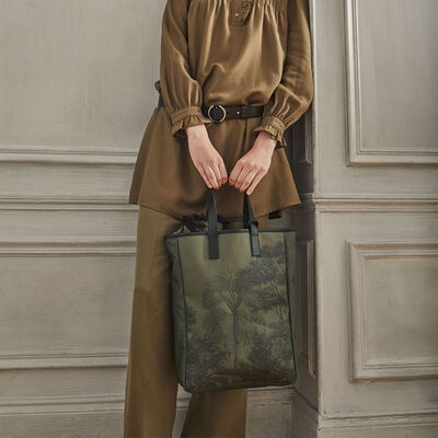 Hand-carried bag Paysage Cotton