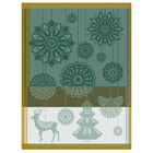 Tea towel Lumières d'étoiles Green 60x80 100% cotton, , hi-res image number 2