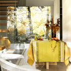 Coated tablecloth Mumbai Enduit Yellow 150x260 100% cotton, , hi-res image number 0