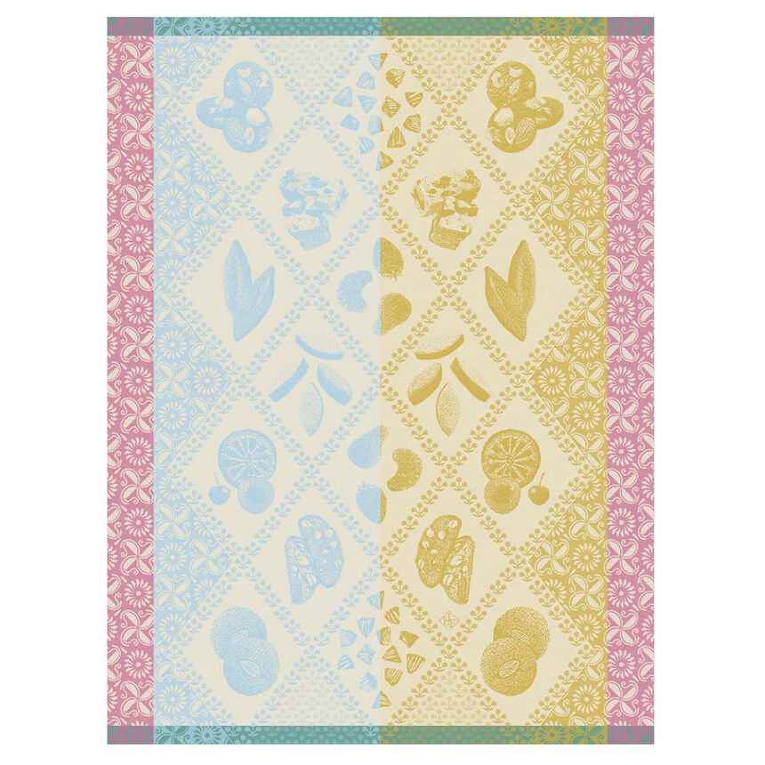 Tea towel &Eacute;clats Du Midi Douceur Blue 60x80 100% cotton, , hi-res image number 0