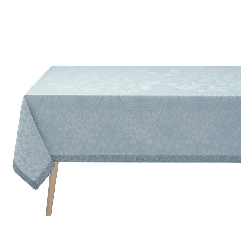 Tablecloth Poésie d'hiver Blue 175x175 99% cotton / 1% other fibers, , hi-res image number 1
