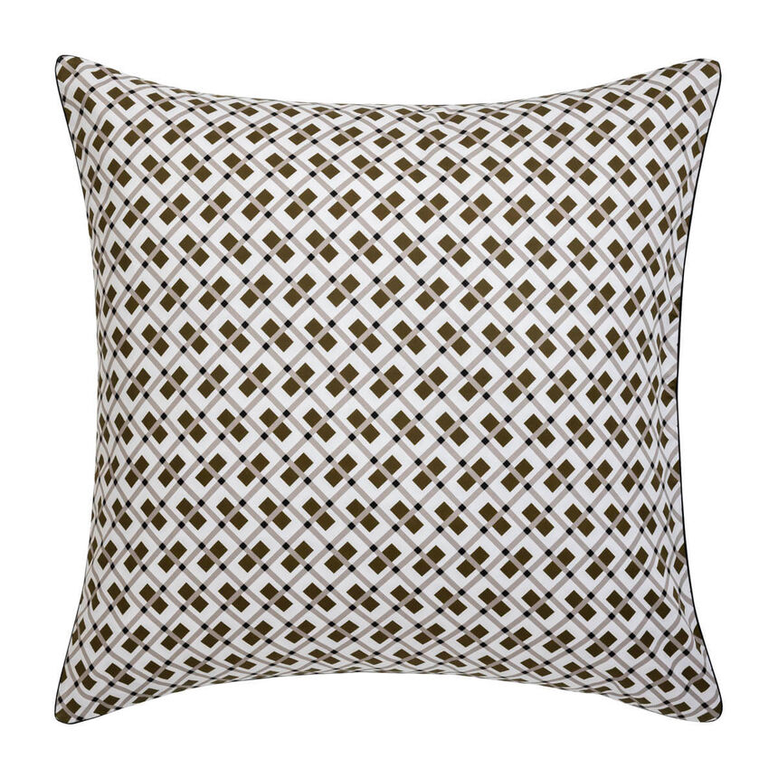 Pillowcase Savile row Square Beige 65x65 100% cotton, , hi-res image number 2