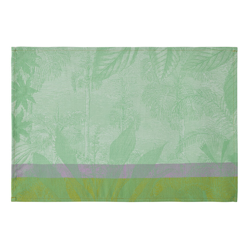Coated placemat Sinhar&acirc;ja Coated Green 50x36 100% cotton, , hi-res image number 0